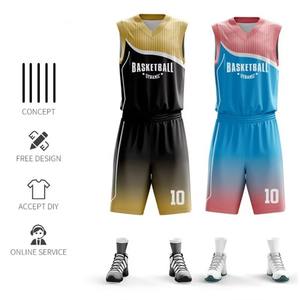 Conjunto de uniforme de baloncesto para hombre personalizado pantalones cortos de Jersey transpirables camisetas de práctica reversibles impresas - Product Image 3