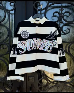 Tops graphiques gothiques pour femmes, t-shirts courts brodés de pierres et imprimés hip-hop, manches longues en coton, coupe ample - Product Image 6