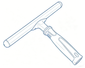 Nettoyeur de vitres <span class=keywords><strong>professionnel</strong></span> en aluminium en forme de T de 35 cm pour le nettoyage des vitres - Product Image 6