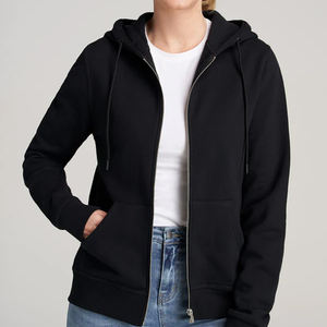Sudadera con Capucha Extra Grande para Mujer, con Cierre, de Forro Polar, para Otoño/Invierno, Transpirable, Antiarrugas, con Logotipo Estampado en la Parte Delantera, OEM - Product Image 1