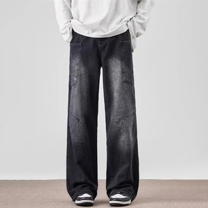 กางเกงยีนส์เข้ารูปสำหรับผู้ชายผ้ายีนส์ผ้ายีนส์ผ้ายีนส์ - Product Image 4