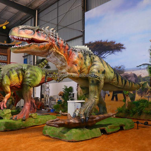 Giganotosaurio Animatrónico Premium <span class=keywords><strong>de</strong></span> 6m, Poniéndose <span class=keywords><strong>de</strong></span> Pie sobre un Compsognathus, para Decoración <span class=keywords><strong>de</strong></span> Centros Comerciales y Parques Temáticos Interiores/Exteriores - Product Image 6