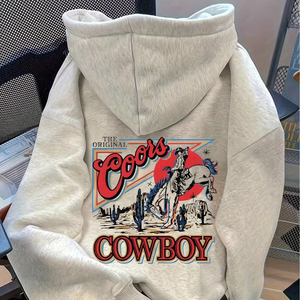 Sudadera con capucha estampada de algodón 100% para hombre de alta calidad de felpa francesa de invierno de gran tamaño con cuello sólido con patrón 3D personalizable - Product Image 1