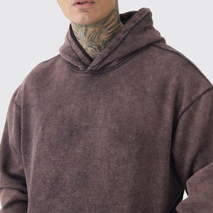 2025 nuevo estilo hombres ropa Casual Drop Shoulder Hoodies para venta en línea última llegada hombres sudaderas con capucha de gran tamaño - Product Image 3