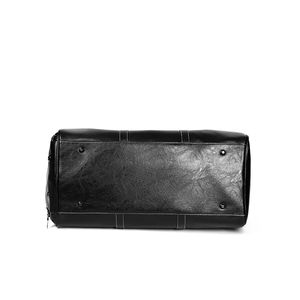 Sac de voyage de grande capacité en cuir de couleur avec logo personnalisé Sac de voyage pour hommes Sac de week-end de nuit - Product Image 6