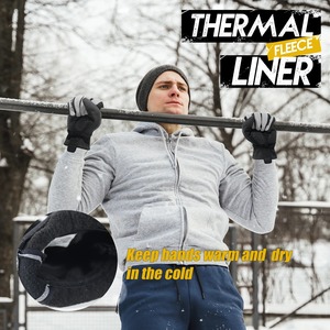 1 paire de gants de travail thermiques imperméables écologiques pour l'hiver, antidérapants, en caoutchouc latex, pour le sport, le cyclisme, les ouvriers, les constructeurs - Product Image 3