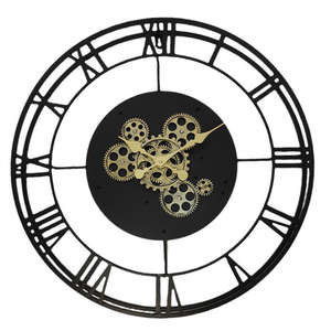 Reloj de Pared Analógico Vintage de Metal en Color Blanco de 50 cm para Dormitorio, Oficina, Salón, Comedor, Elegante, Grande y Moderno - Product Image 1