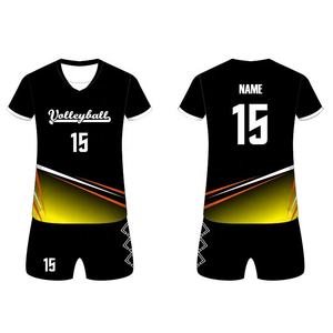 ชุดเครื่องแบบสตรีเสื้อวอลเลย์บอล100% โพลีเอสเตอร์ - Product Image 4