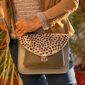 กระเป๋าถือหนังแท้กระเป๋าสลิงหลายสีกระเป๋าสะพายไหล่หนังรีไซเคิลผู้หญิง - Product Image 1