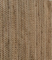 Elegant Modern Indian Striped Textured Flat Woven Handmade Rug Made Jute Natural Colored Yarn Lightweight Reversible Non-Slip