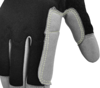 Gants de rappel en peau de chèvre/néoprène de qualité supérieure certifiés CE/ISO pour la manipulation de cordes, l'escalade, la sécurité industrielle et le travail
