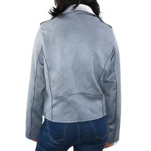 Chaqueta de Cuero para Mujer, Ropa de Moda Urbana, Chaqueta de Cuero Corta, Tallas Grandes - Product Image 5