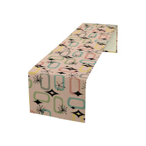 Nueva llegada superventas Impresión digital colorido personalizado bordado camino de mesa de boda - Product Image 1