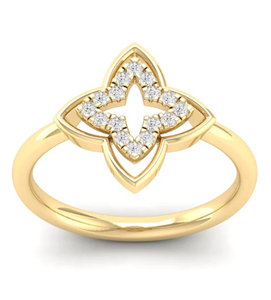 IGI GIA certificado 0,12 quilates Natural corte redondo diamante 18K oro Real joyería compromiso anillo de bodas para mujeres - Product Image 1