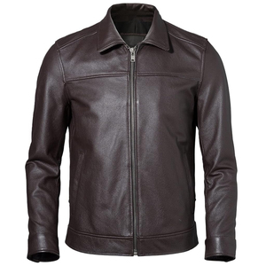 Veste en simili cuir pour homme en gros sur mesure |   Blouson de moto classique |   Vêtements d'extérieur en PU doublés chauds en gros - Product Image 5