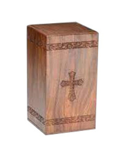 Urnas de madera hechas a mano para cremación, urnas funerarias decorativas para hombre y mujer a bajo precio - Product Image 4