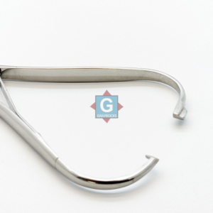 Porte-aiguilles micro-poreux avec poignée moletée plate, instrument de précision - Product Image 5