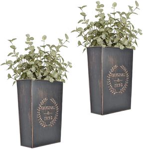 Jardinière moderne en fer galvanisé blanc, fabriquée à la main, avec taille personnalisée pour jardin et pépinière extérieure, pots de fleurs pour la maison - Product Image 2