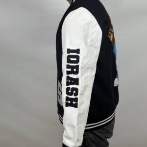 Buena calidad al por mayor personalizado béisbol Letterman chaquetas abrigo invierno lana cuerpo cuero manga bombardero Varsity chaqueta para hombre - Product Image 2