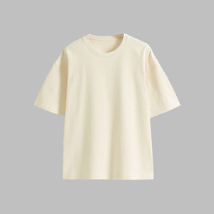 Tshirt personnalisé pour hommes T-shirt vierge vintage de haute qualité à col ras du cou et à épaules tombantes. - Product Image 4