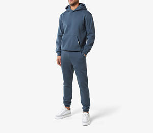 Manufacturer Breathable Custom Unisex Stacked Pants Sweatsuit Sweatpants and Hoodie Set Flared Tracksuit - Product Image 3