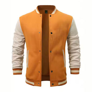 Vestes universitaires à la mode unisexe pour hommes et femmes col montant Winter Street Wear CollegeBaseballjacket pour hommes - Product Image 1