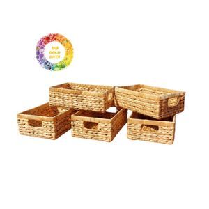 Best price Water <b>Hyacinth</b> <b>Basket</b> for Home Storage and Decoration Various Sizes for Home Usewith Cheap Price for Clothes and Toys - Product Image 1