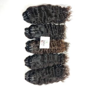 Vente en gros Prix brut traitement chimique Aucun Vierge Pas Cher Cuticule Aligné Indian Temple Ondulés Fabrique Des Extensions de Cheveux humains - Product Image 6