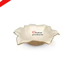 Tazón de tuerca de acero inoxidable con acabado dorado de aspecto clásico para restaurante y bar de hotel - Product Image 4