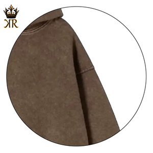 Sweat à capuche pour homme en coton 100% de haute qualité, manches longues, logo imprimé personnalisé, broderie, tissu épais, sweat à capuche d'hiver, lavage à l'acide - Product Image 4