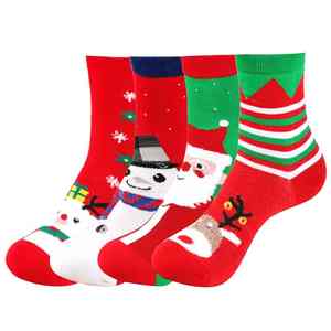 Decorative Christmas custom <b>socks</b> featuring soft warm texture and custom prints perfect for holiday family gatherings - Product Image 5
