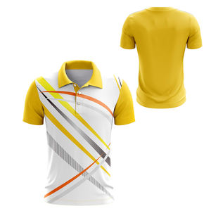 Nuevo estilo de ropa de calle al aire libre de moda para polos para adultos sublimación de logotipo personalizado en patrón de lona sólida - Product Image 3