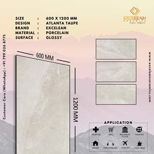 Carreaux de sol émaillés polis 60X120cm de conception italienne Inde Texture solide antidérapante pour chambre européenne Appartement Isolation thermique - Product Image 2