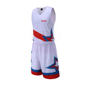 Uniforme de basket-ball 100% polyester de meilleure qualité sport sur mesure nouveau design uniforme de basket-ball - Product Image 1