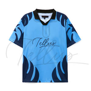 Nouveau design, maillot de football personnalisé imprimé, haute qualité, 100% polyester, respirant, léger, antibactérien, extensible - Product Image 3