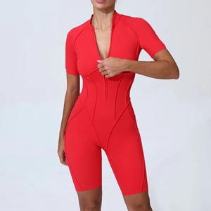 Traje Deportivo Ajustado para Mujer, Personalizado al por Mayor, Mono Deportivo Transpirable sin Costuras, Body de Yoga, Mono para Entrenamiento, Body para Correr - Product Image 4