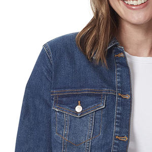 Nueva chaqueta vaquera de estilo callejero con diseño personalizado para mujer Chaqueta vaquera informal de estilo callejero a precio razonable al por mayor - Product Image 4