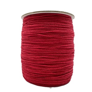 Cordon rouge fil ficelle cordon macramé Bracelet fil pour collier bricolage artisanat - Product Image 1