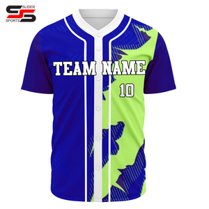 Vente chaude 100% Polyester Hommes Baseball Jersey Softball Chemise Haute Qualité Sportswear Personnalisé Sublimation Imprimé Softball Porter - Product Image 4