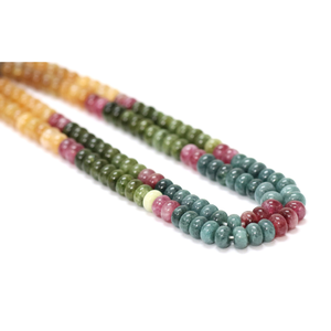 ลูกปัดทัวร์มาลีนควอตซ์ทรงรอนเดลล์เรียบสวยงาม ขนาด 15 นิ้ว 7-8 มม. ลูกปัดพลอยทัวร์มาลีนควอตซ์เรียบ คุณภาพ AAA - Product Image 3