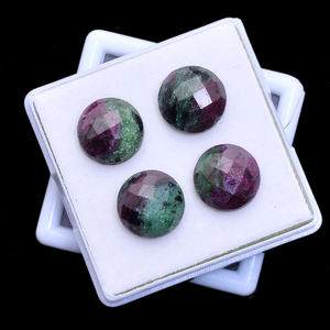 หินทับทิม Zoisite ธรรมชาติ8.5 CTS 14มม. โรสคัทหนา8มม. พื้นหลังแบนมีคุณภาพสูง - Product Image 4