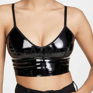 Sujetador de cuero para mujer fabricado en Pakistán, sujetador de cuero transpirable de alta calidad para mujer, disponible - Product Image 2