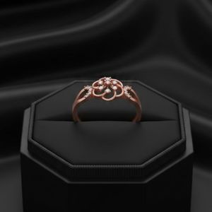 แหวนเพชรทรงแฟนซี ดีไซน์มินิมอล ตัวเรือนทองคำขาว 14K/18K สำหรับผู้หญิง-ของขวัญวันแต่งงาน วันหมั้น วันครบรอบ - Product Image 1