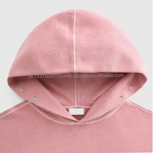 Sudadera con Capucha Corta Unisex de Alta Calidad, Personalizada, de Felpa Gruesa de 360g, Poliéster y Algodón, Oversize, Transpirable, de Secado Rápido para Primavera - Product Image 2