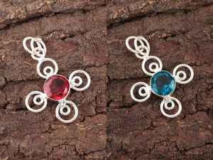 Pendentif en argent sterling avec tourmaline rose, fait à la main, certifié IGI, design unique, pierre de naissance d'octobre, bijoux en pierres précieuses - Product Image 5