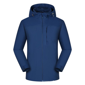 Vêtements d'extérieur décontractés pour femmes, coupe régulière, à capuche, coupe-vent, pour la saison hivernale, prix de gros, manches longues, fermeture éclair, uni, teinture unie - Product Image 5