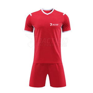 Uniforme de Fútbol Unisex Personalizado al por Mayor, Transpirable, de Secado Rápido, Manga Corta para Verano, Sostenible - Product Image 1