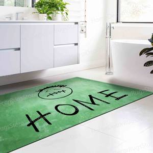 Tapis imprimé vert : grand, épais, design moderne pour bureau, salle de bain, tapis gobelin - Product Image 5