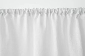 Blanc pur beau décor à la maison chambre salon voilages 100% coton lavé rideaux de fenêtre rideaux de douche - Product Image 3