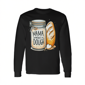 Mamma prepara la pasta per il pane a lievitazione naturale - T-shirt a maniche lunghe fatta in casa da mamma - Prodotto promozionale - Product Image 2